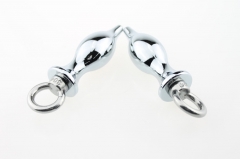 Rings anal plug  silver